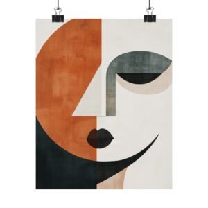 Curve of Thought Abstract Art (Poster)